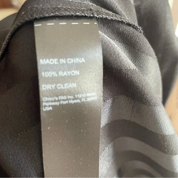 Chico's Black Label Striped Blouse - Picture 7 of 7